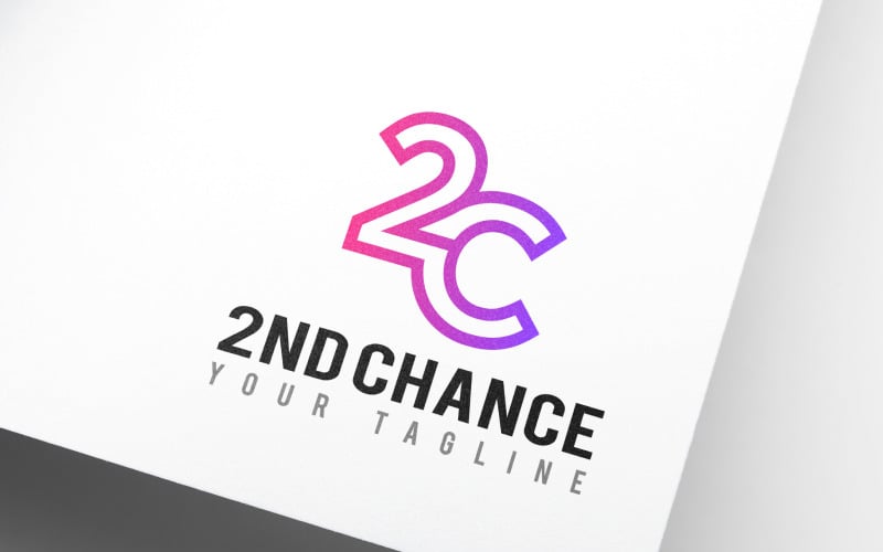 2nd Chance - Number Letter 2C Logo Design