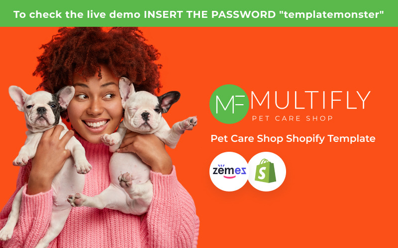 Multifly Responsive Pets Shopify-tema