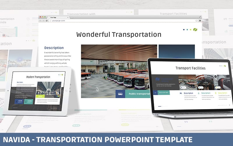 Navida - Powerpointmall för transport
