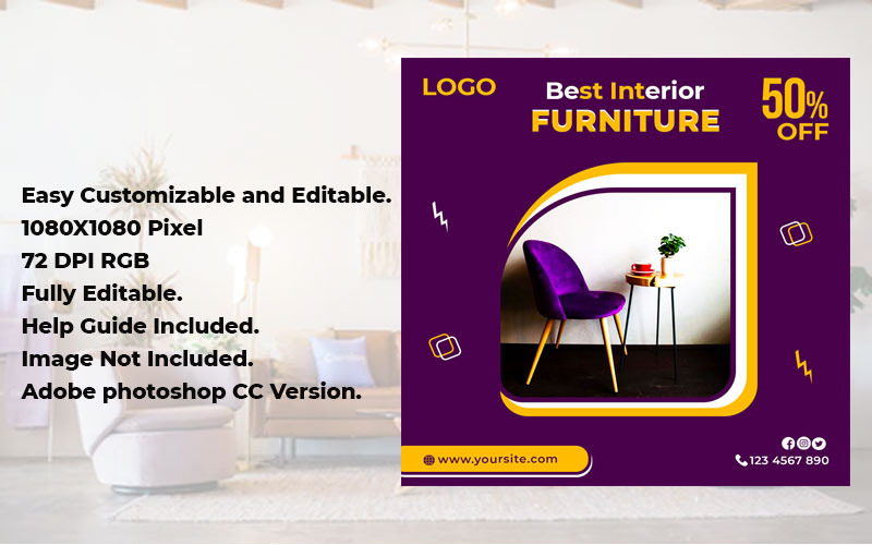 Furniture  Sale Social Media Banner