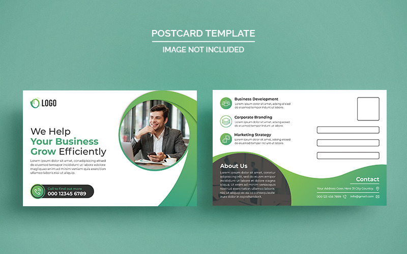 Profesionální pohlednice design Corporate Identity šablony