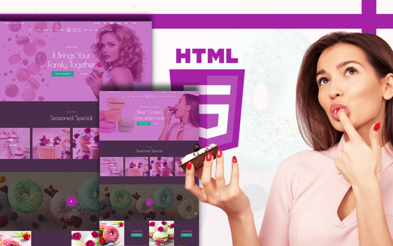 Sweatz - Website-sjabloon voor snoepwinkel