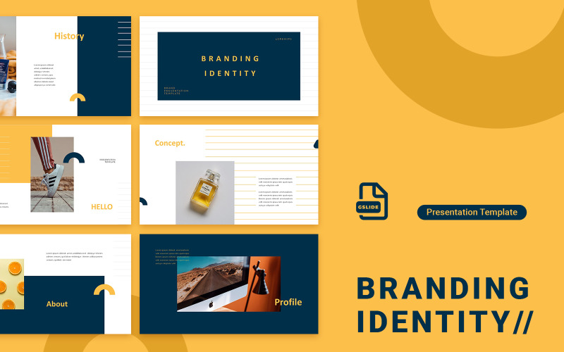 Modèle Google Slides d'identité de marque