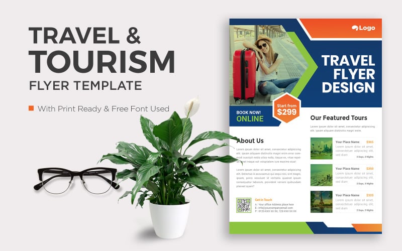 Progettazione del modello di identità corporativa del volantino turistico