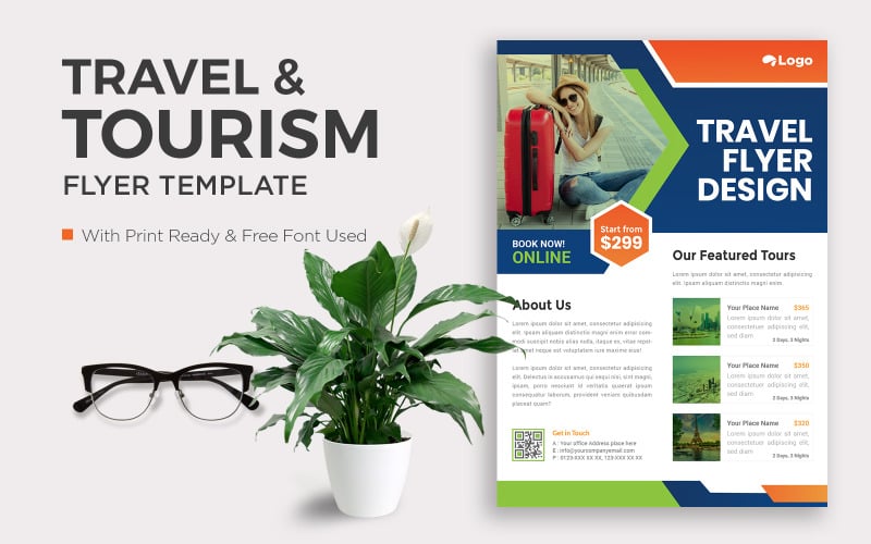 Tourism Flyer Corporate Identity Template Design