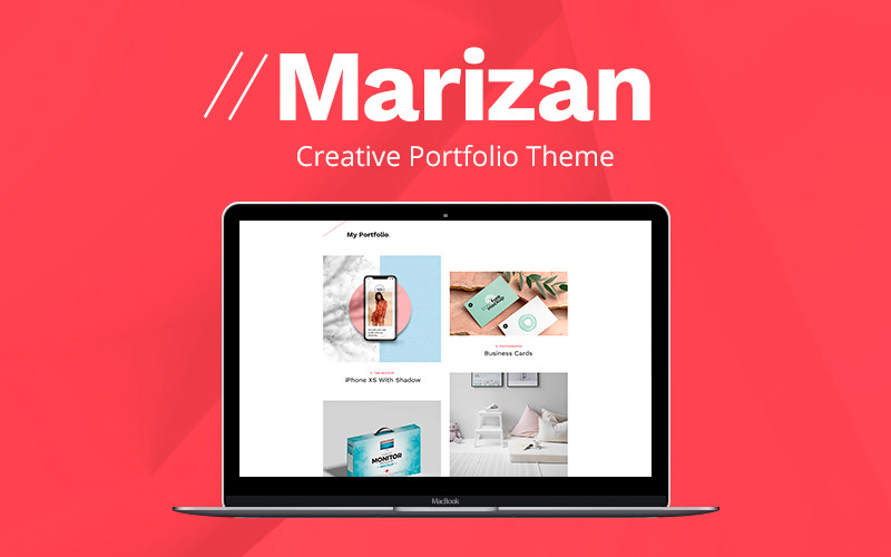 Marizan - Designérské portfolio WordPress motivu
