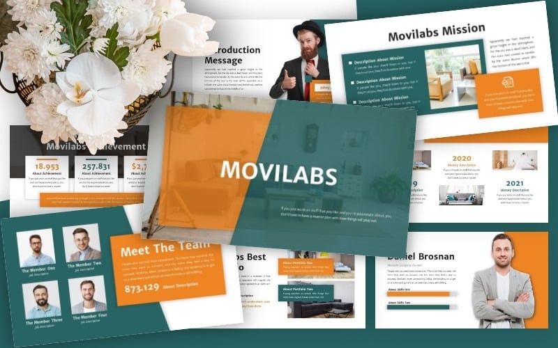 Movilabs - Modello di diapositiva Google aziendale