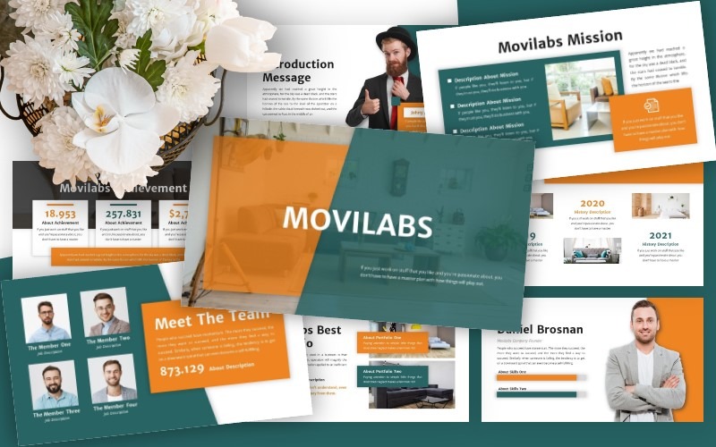 Movilabs - Шаблон бизнес-слайдов Google