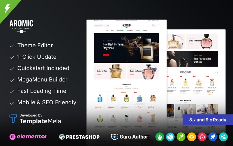 Aromic - Parfém Prestashop Theme