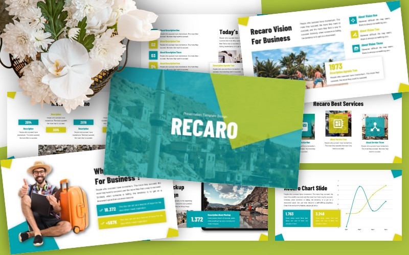 Recaro - Modelo de Powerpoint de Negócios