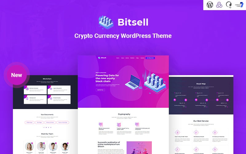 Bitsell - Kriptovalutára reagáló WordPress téma