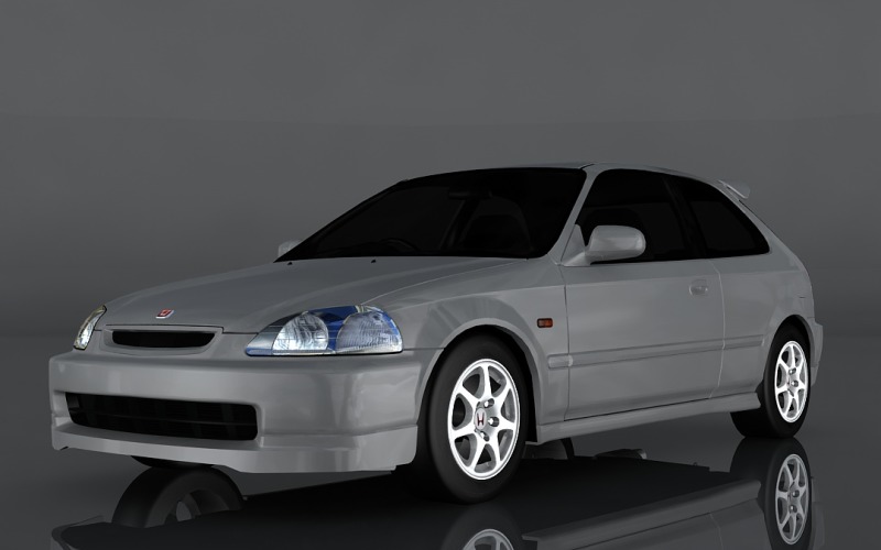 1997-es Honda Civic 3D modell