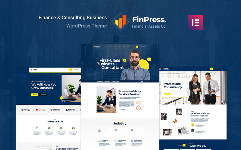 Finpress - Business Consulting WordPress-thema