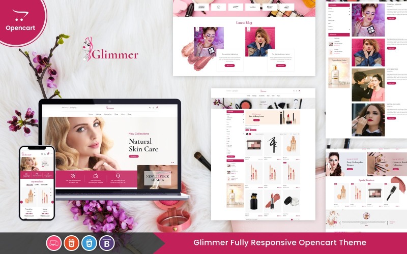 Glimmer - Plantilla OpenCart sensible a la belleza