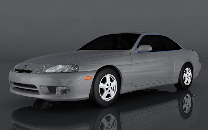 1997-es Lexus SC300 3D modell