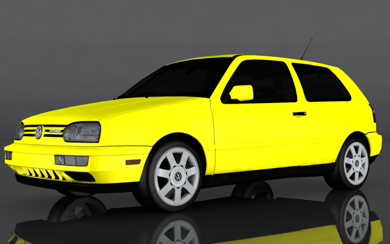 3D model Volkswagen Golf GTI 1998