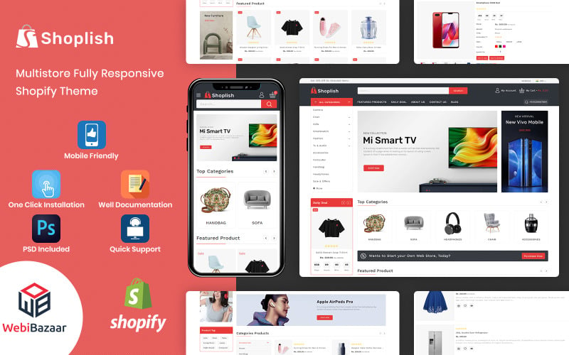 Shoplish - Tema Shopify del supermercato multiuso