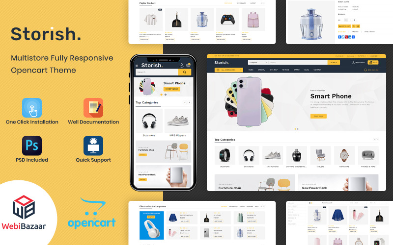 Storish - uniwersalny responsywny motyw OpenCart