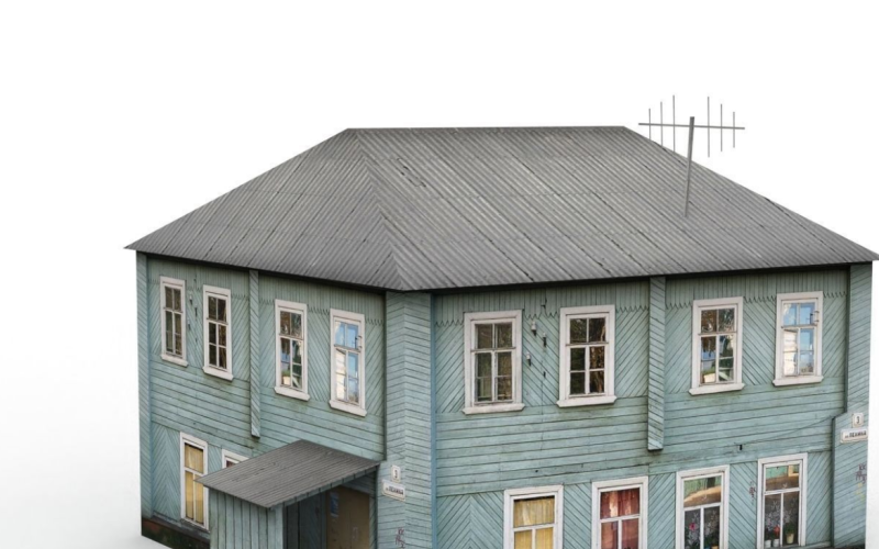 İki katlı ev 3D modeli