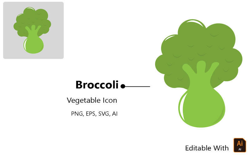 Brokkoli - zöldség ikon