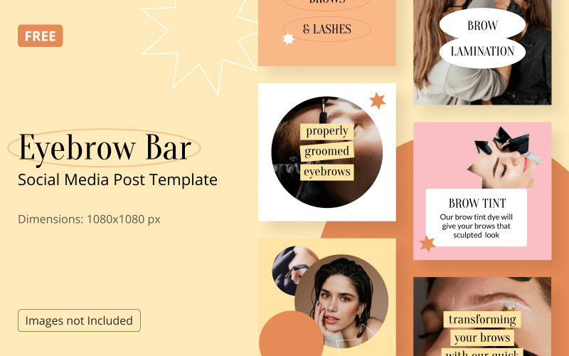 Gratis Instagram-sjabloon Beauty Eyebrow Bar