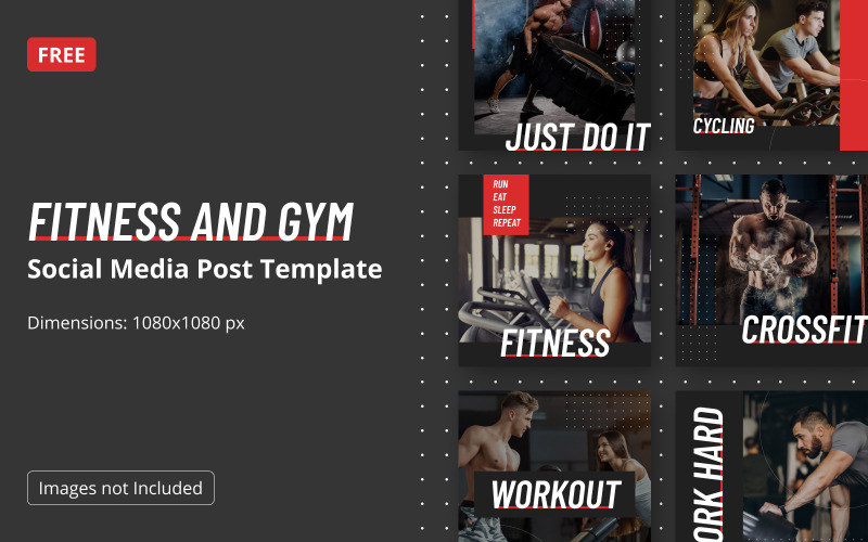 Gratis Instagram Story Fitness-sjablonen