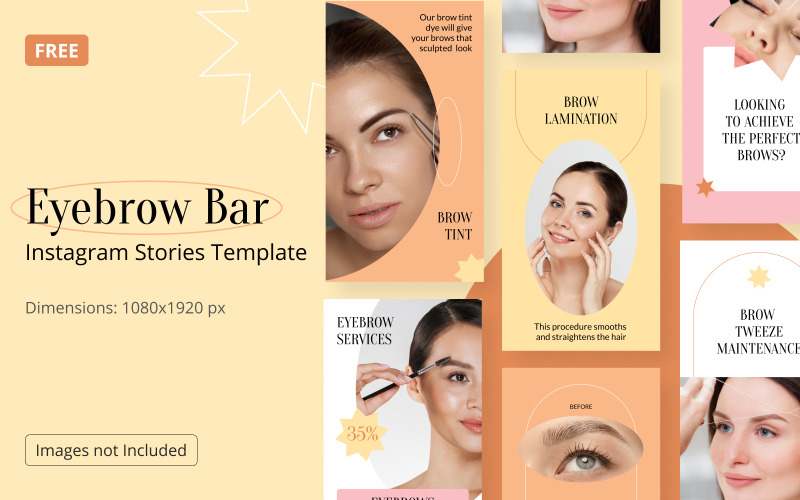 Gratis Instagram Story Mall Beauty Eyebrow Bar