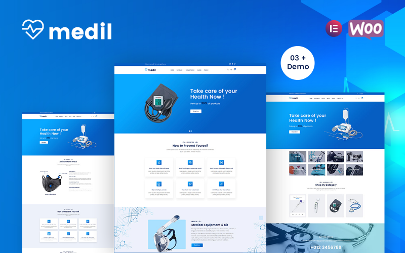 Medil - Tema médico do WooCommerce WordPress