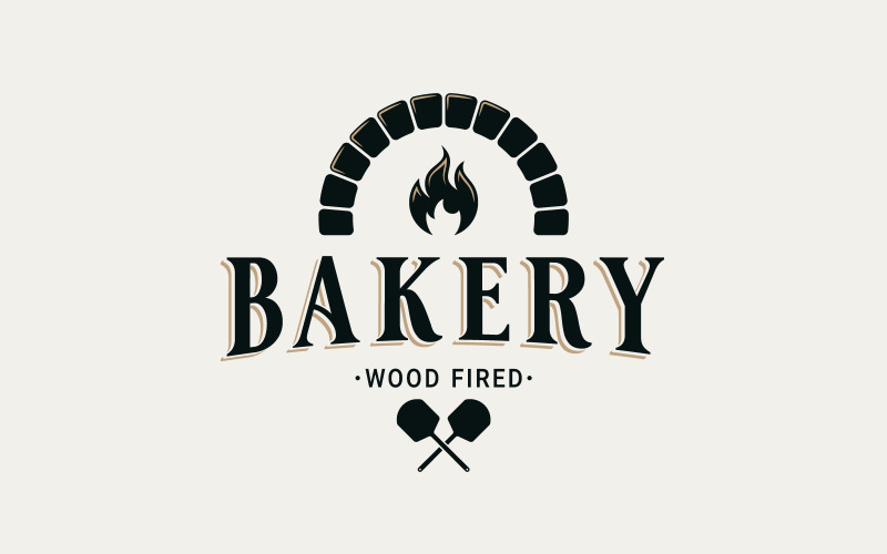 Шаблон логотипа пекарни
