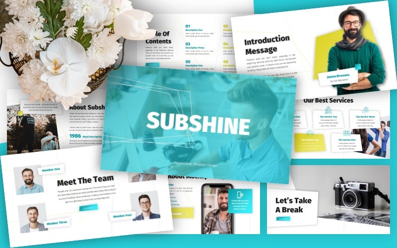 Subshine - Modelo de Powerpoint de Negócios