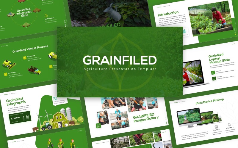 Grainfield - Modèle PowerPoint polyvalent de l'agriculture