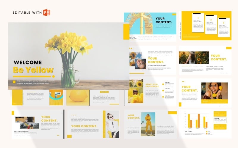 Modello PowerPoint - Yellownise
