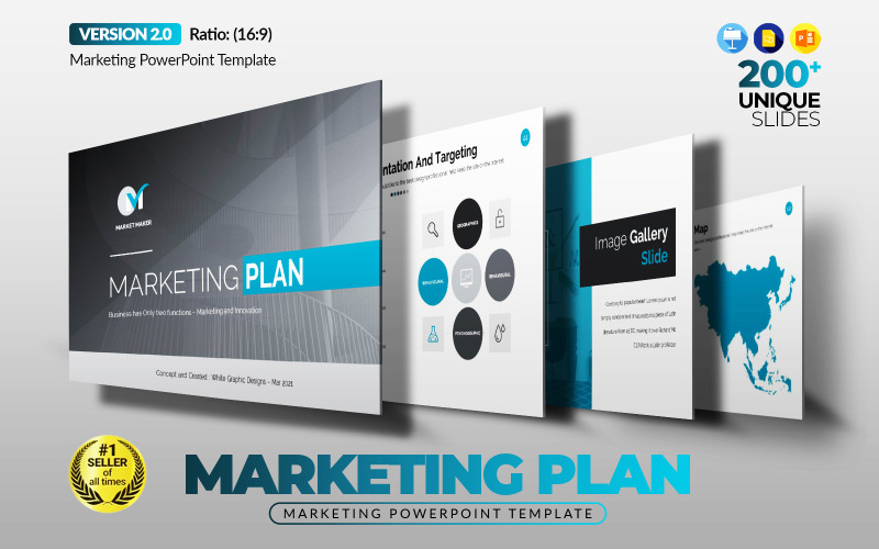 A legjobb marketing terv PowerPoint sablon