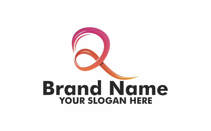 Modèle de logo R coloré