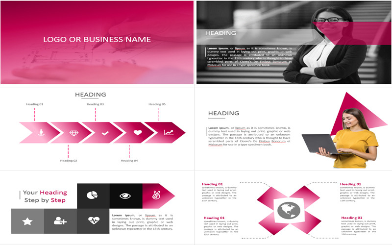 Modello PowerPoint di presentazione multiuso
