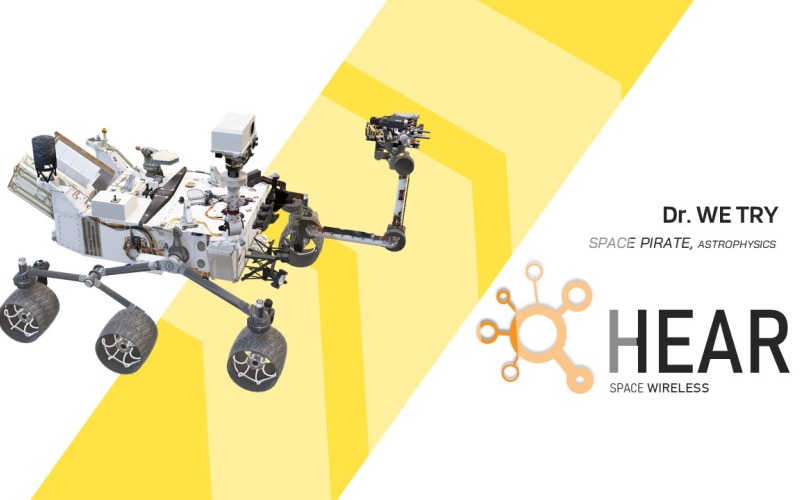 Modello PowerPoint di Space Rover Science