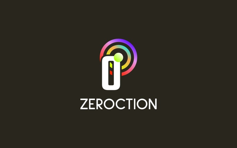 Plantilla de logotipo de conexión cero