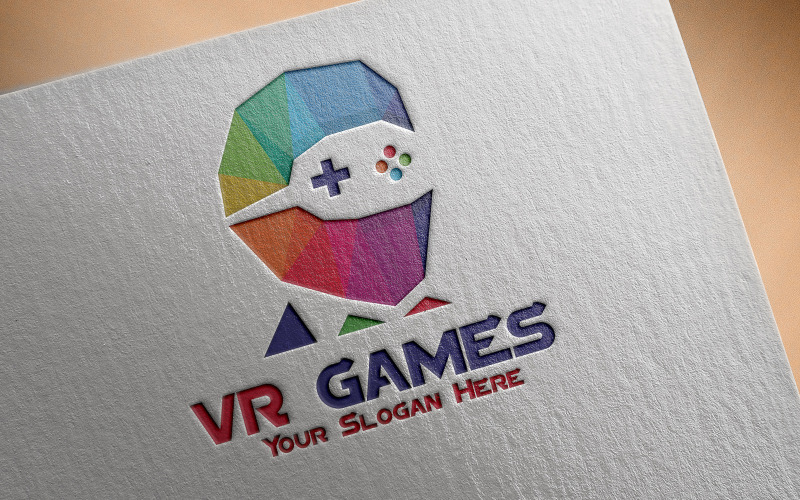 Шаблон логотипу VR Games