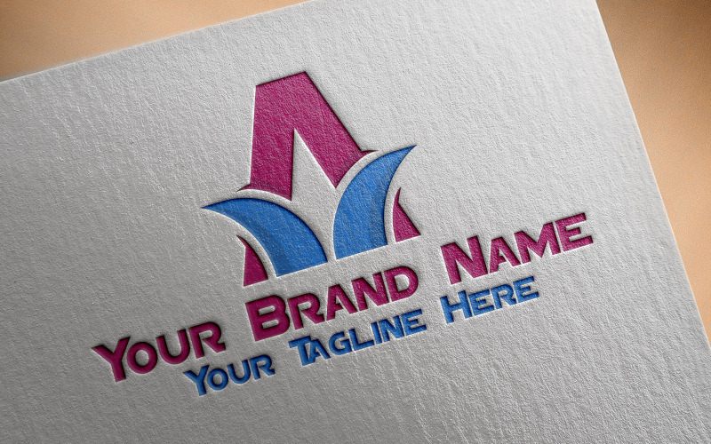 Una plantilla de logotipo de carta