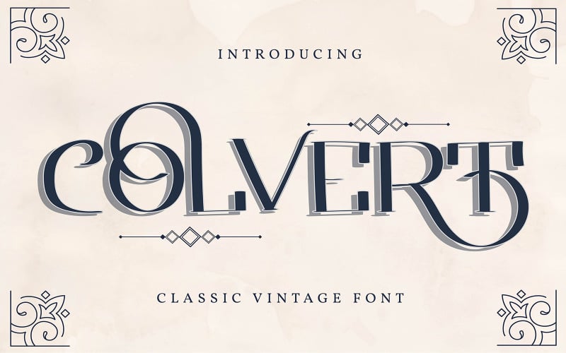 Colvert | Classic Vintage Font