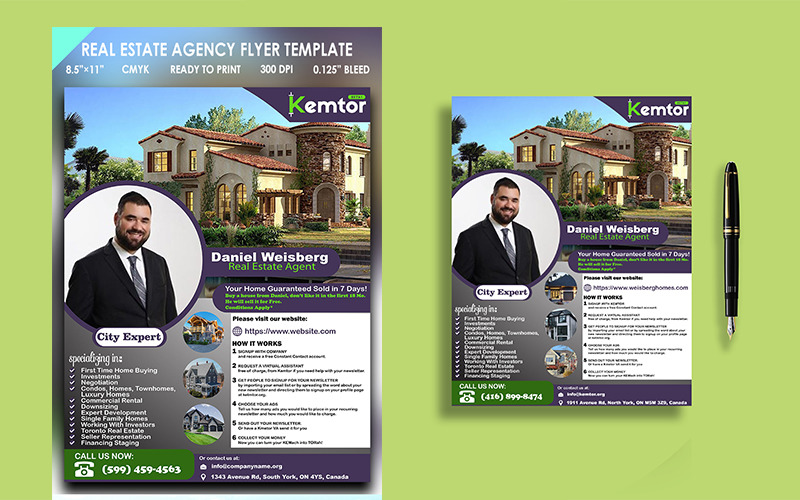 Kay Real Estate Agency Professional Modern Flyer Corporate identity