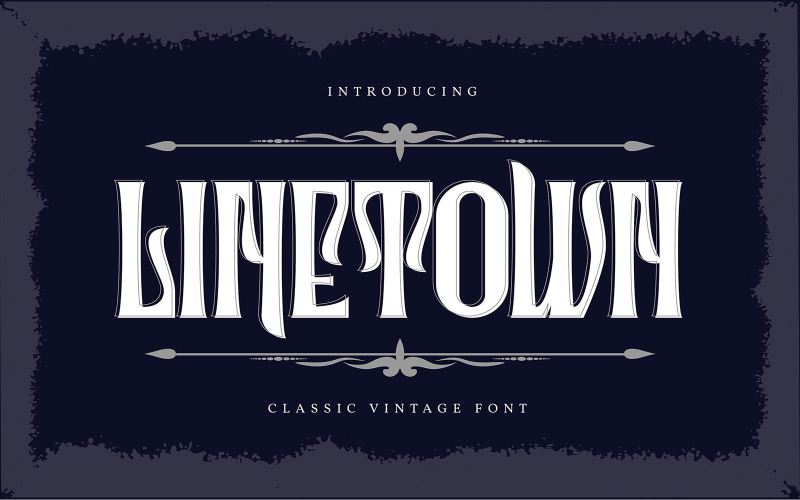 Linetown | Klassische Vintage Schriftart