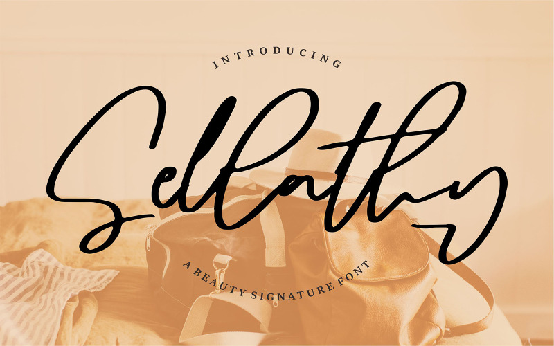 Селлаті | Шрифт підпису краси