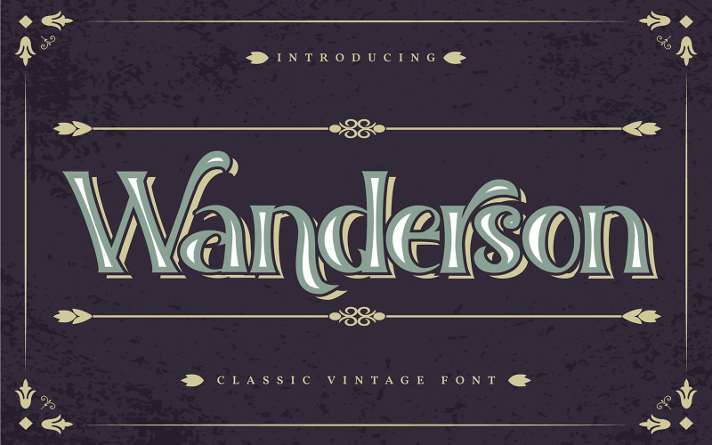 Wanderson | Fonte Clássica Vintage