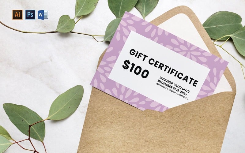 Professional Wedding Planner Gift Certificate Template