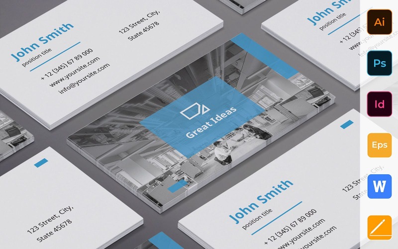 Modèle de Carte de visite de cabinet de marketing professionnel