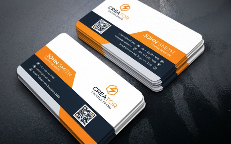 Business Card Corporate identity template - TemplateMonster