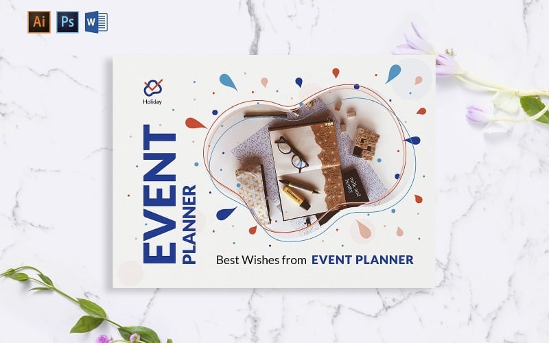Event Note Card Template Creative Event Planner Greeting Card Template