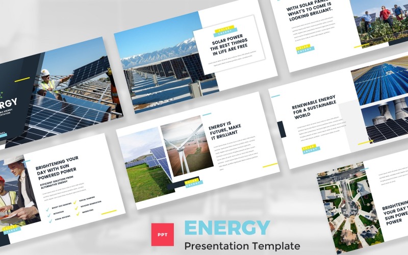 Енергія - відновлювана енергія Шаблони презентацій PowerPoint