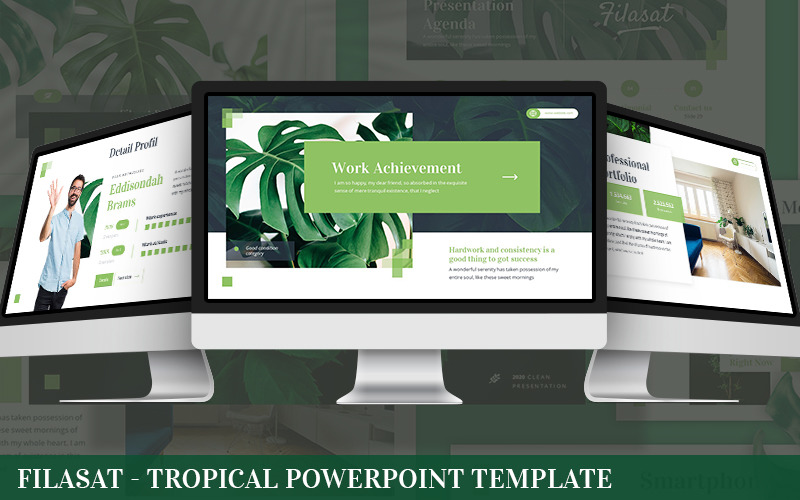 Filasat - Plantilla de PowerPoint tropical